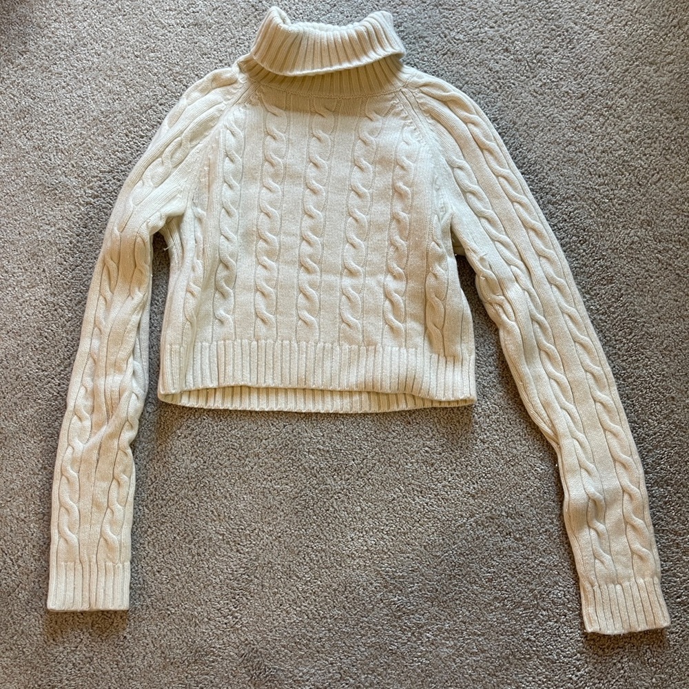 Sunday Best by Aritzia Jones Sweater in Whisper White Size S